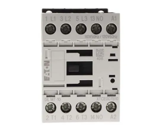 63-7789-39　Eaton 3 Pole Contactor, 7 A, 110 V ac Coil, xStart, 3NO, 3 kW　276547 & DILM7-10(110V50HZ,120V60HZ)