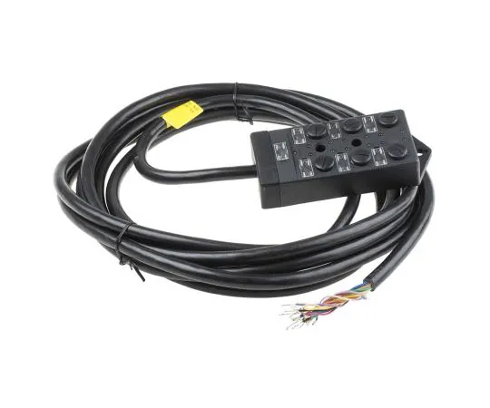 63-8053-48　RS PRO M12 Sensor Box, 6 Port, 5m Cable Length　877-1227