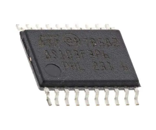 63-7763-25　STMicroelectronics STM8S103F3P6, 8bit STM8 Microcontroller, 16MHz, 640 B, 8 kB Flash, 20-Pin TSSOP　STM8S103F3P6