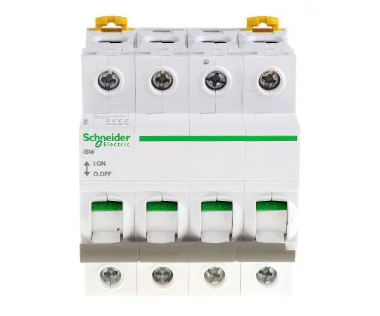 63-7988-39　4 Pole DIN Rail Non F***d Isolator Switch, 4NO, 100 A, IP20　A9S65491