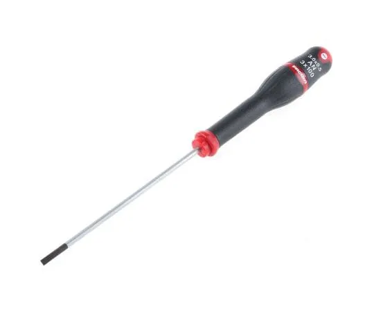 63-7955-06　Facom Slotted Ergonomic Screwdriver 0.5 mm Tip 100 mm Silicon Carbon Steel　AN3X100