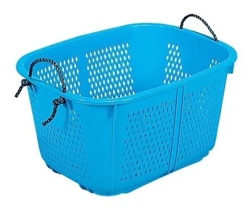 61-6582-93　Basket 2 Type Blue PP 638 x 508 x 314　8336300