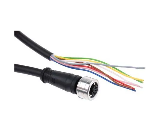 63-7801-88　Brad, Ultra-Lock Series, Straight M12 to Unterminated Cable assembly, 8 Core 5m Cable　1200795024