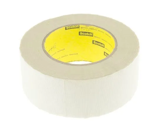 63-7980-11　3M 361 White Cloth Tape, 50mm x 55m, 0.19mm Thick　361 50mm x 55M