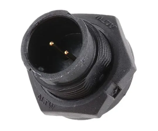 63-8014-17　Amphenol BD Series Panel Mount Connector, 2 contacts Plug　BD-02PMMS-LC7001