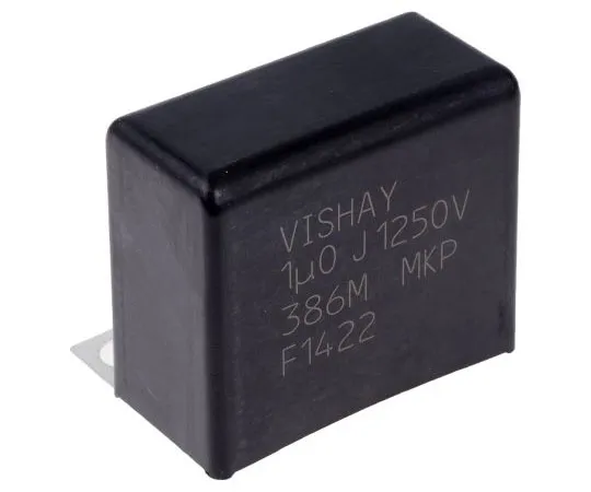 63-7965-39　Vishay 1μF Polypropylene Capacitor PP 1.25kV dc ±5% Tolerance Screw Mount MKP386M Series　MKP386M510125JT4