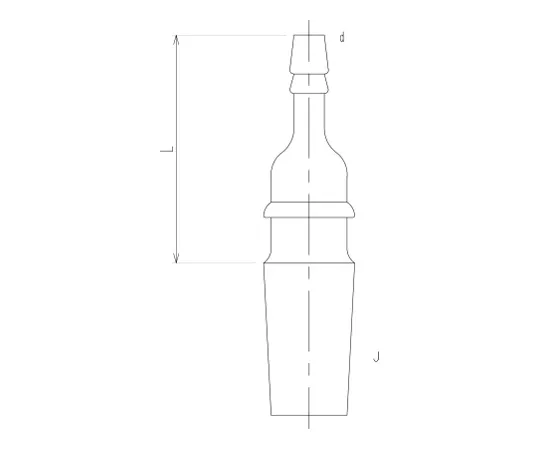 62-2120-14　［Discontinued］Exhaust Tube Straight Pipe Male　2400-9-0M-9