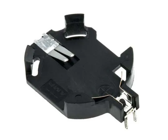 63-7753-75　TE Connectivity Female 2 Way Battery Holder, Right Angle, Through Hole, 30 V ac　120591-1