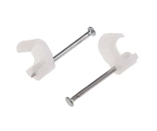 63-7781-11　RS PRO Cable Clip Natural Nail PE Cable Clip　738-9363