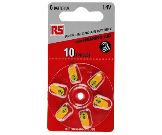 63-8001-05　RS Button Battery, PR70, 1.4V, 5.8mm Diameter　801-0733