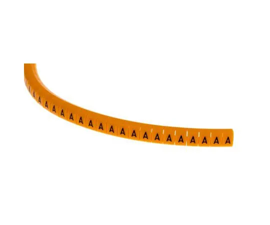 63-8016-51　RS PRO Snap On Cable Marker, Pre-printed A Black on Orange 4 → 5mm Dia. Range　812-1423