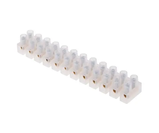 63-8047-52　RS Pro Non-F***d Terminal Block, 12 Way/Pole, Screw Down Terminals, 7 AWG Cable Mount, PE, 400 V　867-0972