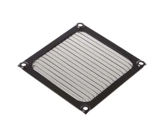 63-7777-70　Fan Filter, Fan Mounted 92 x 92mm, for 92mm Fan Aluminium, Stainless Steel　737-4109