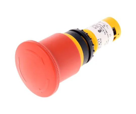 63-7991-15　Eaton, Red, Twist to Reset 45mm Mushroom Head Emergency Button　121610 & C22-PVT45P-K11
