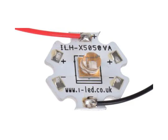 63-8030-88　ILH-XR01-S385-SC211-WIR200. Intelligent LED Solutions, N5050 1 Powerstar Series UV LED, 400nm 1400mW 65 °, 4-Pin　ILH-XR01-S385-SC211-WIR200.