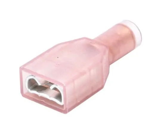 63-7753-54　TE Connectivity PIDG FASTON .250 Series Red Insulated Crimp Receptacle, 6.35 x 0.81mm, 1mm² to 1.5mm², 17AWG to 15AWG,　735278-1