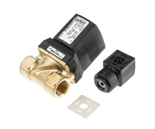 63-8003-74　Burkert Solenoid Valve 93970010, 2 port , NC, 24 V dc, 1/2in　221602