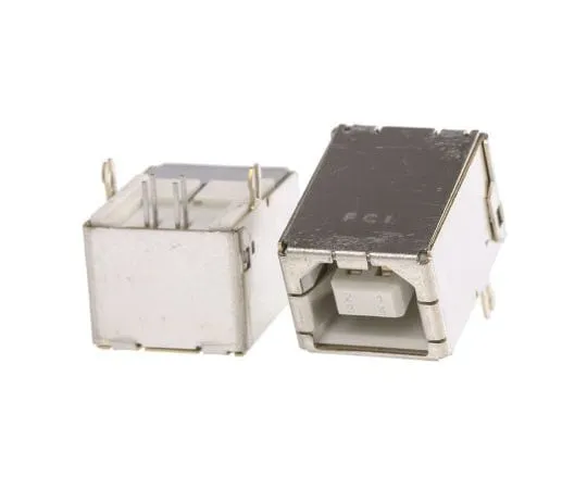 63-7958-50　Amphenol FCI 1 Port Right Angle Through Hole Mount Female Version 2.0 Type B USB Connector　61729-0010BLF