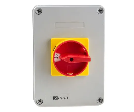 63-7962-81　4 Pole Panel Mount Non F***d Isolator Switch, 40 A, 18.5 kW, IP65　773-7973