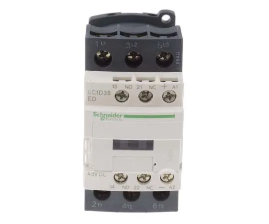 63-7791-69　Schneider Electric 3 Pole Contactor, 38 A, 48 V dc Coil, TeSys D, 3NO　LC1D38ED