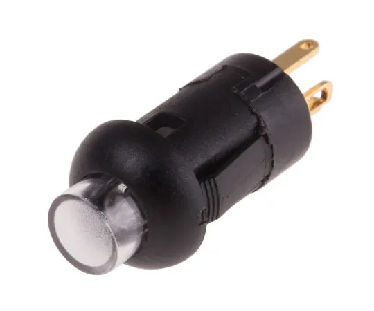 63-8027-14　RS PRO Single Pole Single Throw (SPST) Momentary Green LED Miniature Push Button Switch, 8 (Dia.)mm, PCB, 30V dc　820-7533