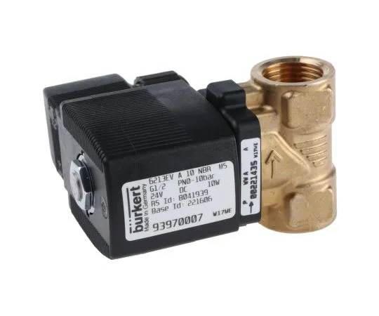63-8003-72　Burkert Solenoid Valve 221606, 2 port , NC, 24 V dc, 1/2in　221606