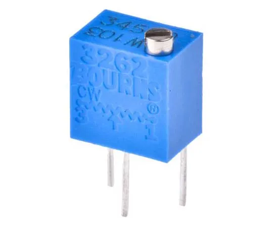 63-7789-21　10kΩ Through Hole Trimmer Potentiometer 0.25W Top Adjust Bourns 3262 Series　3262W-1-103LF
