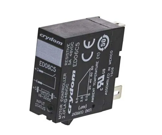63-7784-37　Sensata / Crydom 5 A SPST Solid State Relay, DC, DIN Rail, MOSFET, 48 V dc Maximum Load　ED06C5