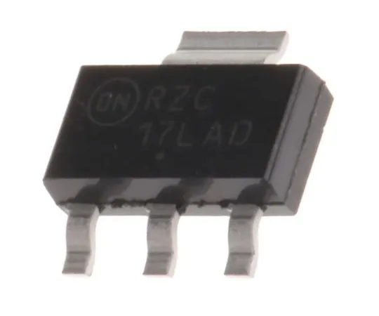 63-7974-91　ON Semiconductor NCP1117LPSTADT3G, LDO Regulator, 1.1A Adjustable, 1.25 → 10.6 V 3+Tab-Pin, SOT-223　NCP1117LPSTADT3G