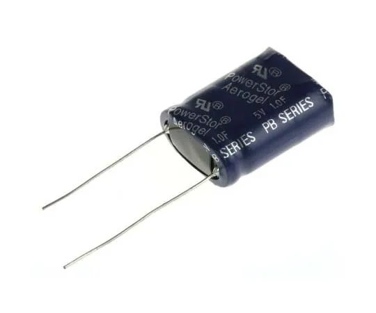 63-7817-29　Cooper Bussmann 1F Supercapacitor EDLC -20 → +80% Tolerance Supercap PB Series 5V dc Through Hole　PB-5R0V105-R