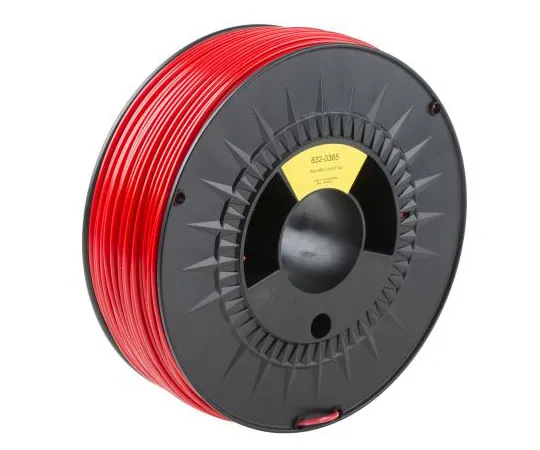 63-8036-09　RS PRO 2.85mm Red ABS 3D Printer Filament, 1kg　832-0365