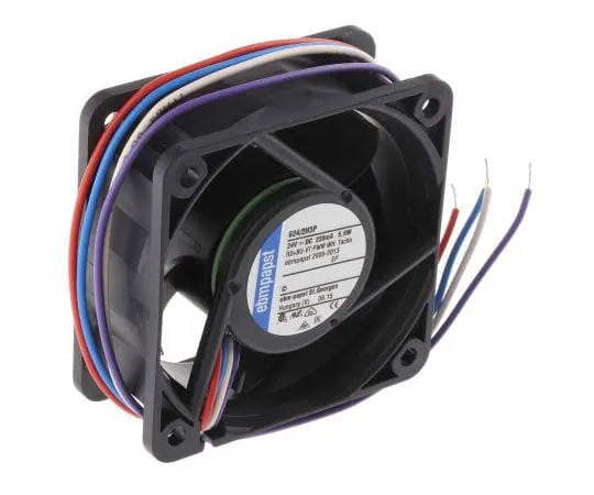 63-8000-18　ebm-papst Axial Fan, 60 x 60 x 25.4mm, 67m³/h, 5.8W, 24 V dc　624/2H3P