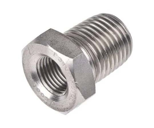 63-8031-62　RS PRO Stainless Steel Hexagon Straight Bush 1/4in R(T) Male x 1/8in Rc(T) Female 0.55in　826-7074