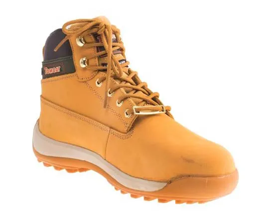 63-7783-19　RS PRO Honey Steel Toe Men Safety Boots, UK 11, US 12　739-7859