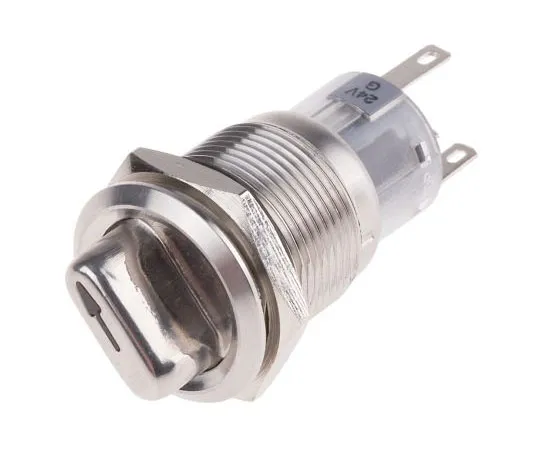 63-8053-84　RS PRO, 2 Position on-on Rotary Switch, 5 A @ 250 V ac, Quick Connect, Solder　877-1971