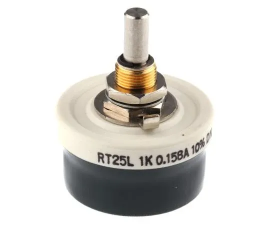 63-7982-98　Vishay 25W Wirewound Rheostat, 1kΩ, ±10%　RT025AS1001KB