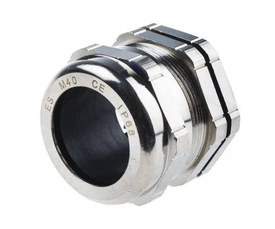 63-8036-86　RS M40 Cable Gland With Locknut, Brass, IP68　835-4128