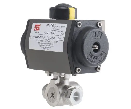 63-7999-53　RS PRO Actuated Valve Stainless Steel 3 Way, 1/2in Pipe Size　799-8777