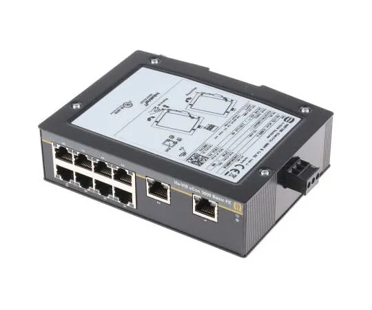 63-8017-80　HARTING 10 RJ45 port DIN Rail Mount Ethernet Switch, 10 Mbit/s, 100 Mbit/s　24030100010