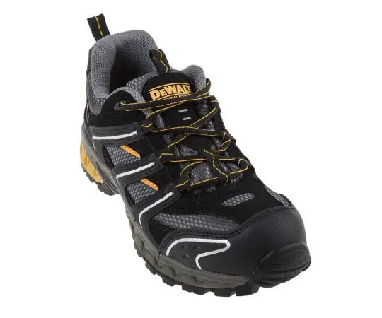 63-7996-97　DeWALT Cutter Black Steel Toe Men Safety Trainers, UK 9, US 10　Cutter/9