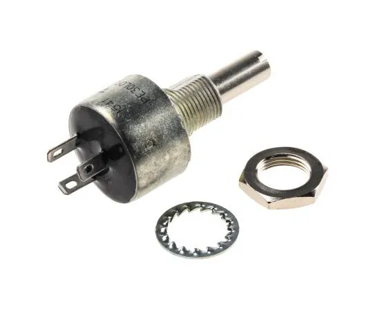 63-7987-51　Vishay 1 Gang Rotary Cermet Potentiometer with a 6 mm Dia. Shaft, 47kΩ, ±10%, 1.5W, Logarithmic PE30L0FL473KLB　PE30L0FL473KLB