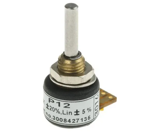 63-8039-10　RS Pro Conductive Plastic Wirewound Potentiometer with a 3.17 mm Dia. Shaft, 2kΩ, ±20%, 0.5W　173-0743