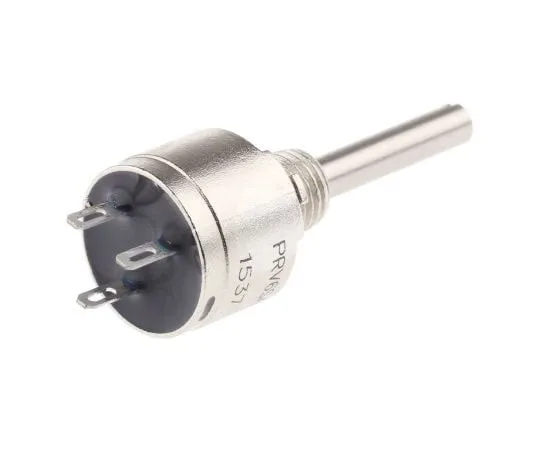 63-7994-11　Vishay 1 Gang Rotary Cermet Potentiometer with a 3.18 mm Dia. Shaft, 10kΩ, ±10%, 1.5W, Logarithmic PRV6SAABJYB25103KL　PRV6SAABJYB25103KL