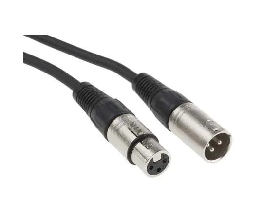 63-7788-51　RS PRO XLR Cable Assembly 20m Black Female XLR to Male XLR　742-4523