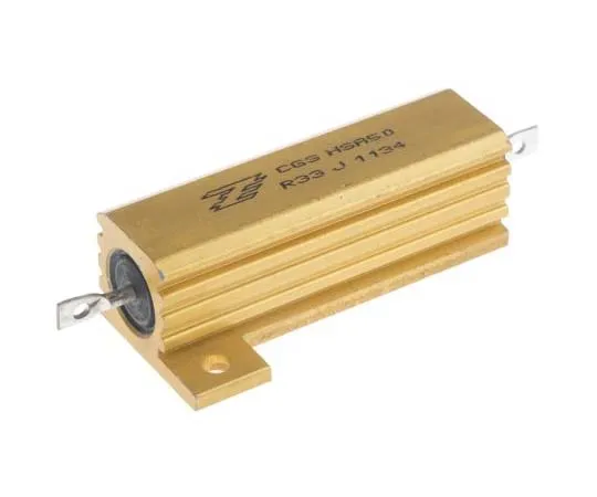 63-7758-51　TE Connectivity HSA50 Series Aluminium Ho***d Solder Lug Wire Wound Panel Mount Resistor, 330mΩ ±5% 50W　HSA50R33J