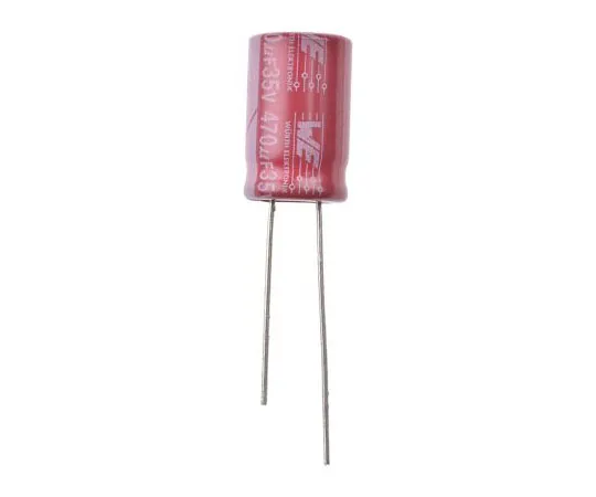 63-8037-63　Wurth Elektronik 470μF 35V dc Aluminium Electrolytic Capacitor, Through Hole 10 (Dia.) x 16mm +105°C 10mm 5mm　860020575014