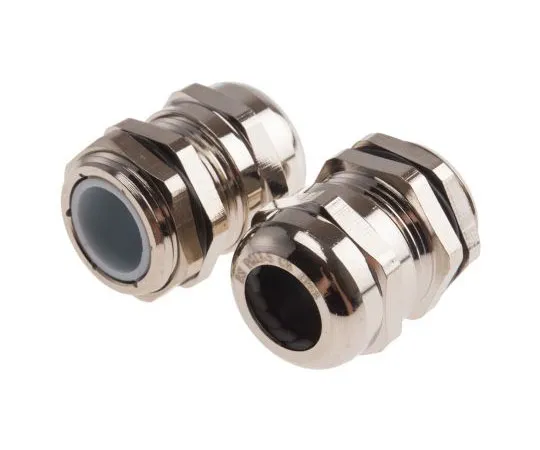 63-8035-60　RS PG13.5 Cable Gland With Locknut, Nickel Plated Brass, IP68　831-9052