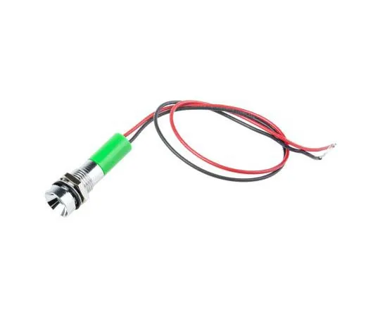 63-7761-49　RS PRO Green Indicator, 220 V ac, 8mm Mounting Hole Size, Lead Wires Termination, IP67　723-9583