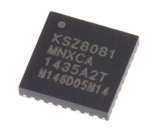 63-7975-02　Microchip KSZ8081MNXCA-TR, IEEE 802.3 Ethernet Transceiver, 3.3 V, 32-Pin QFN　KSZ8081MNXCA-TR