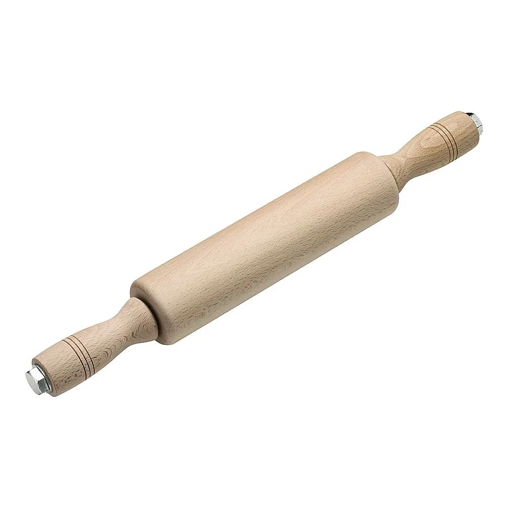 62-6576-33　Wooden Roller Type Rod Thick Type (Mizume Wood) φ60 x 240 mm